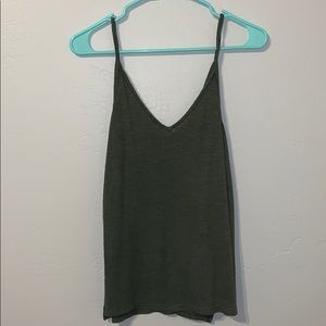 Green tank top